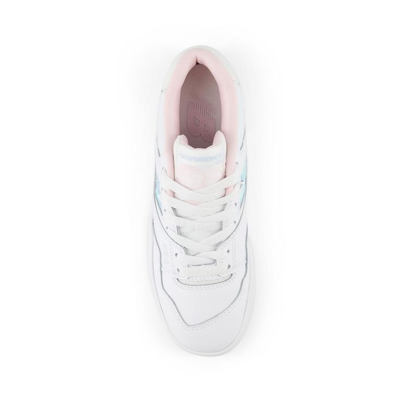 Zapatillas Urbanas Niños New Balance 550 Blanca/Rosada-2