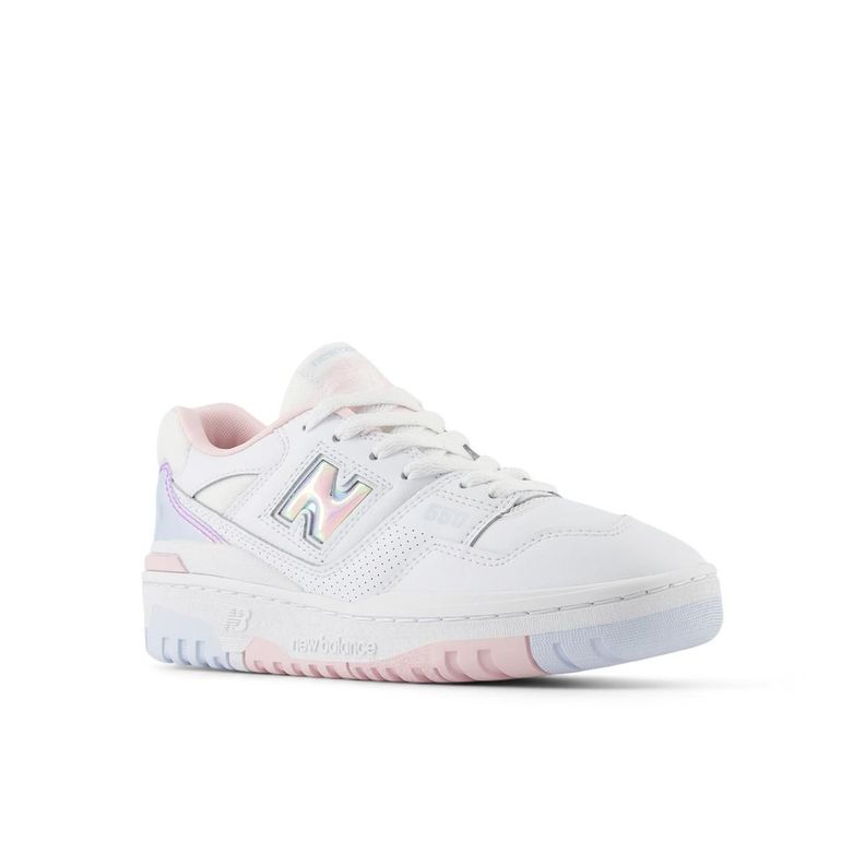 Zapatillas Urbanas Niños New Balance 550 Blanca/Rosada-3