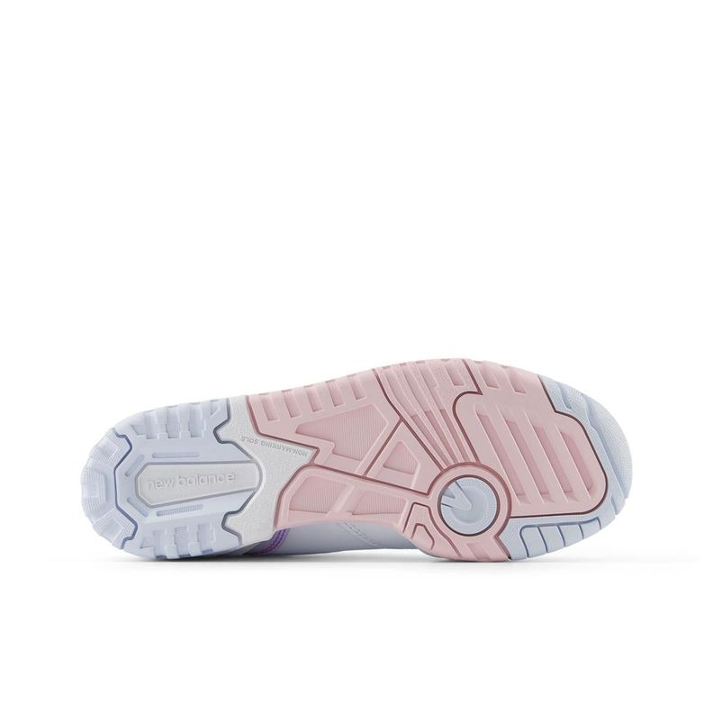 Zapatillas Urbanas Niños New Balance 550 Blanca/Rosada-4