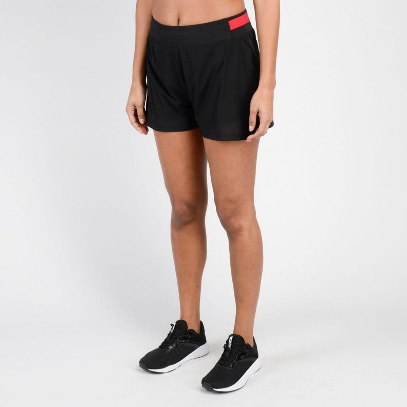 Short Running Mujer Spyder Negro-1
