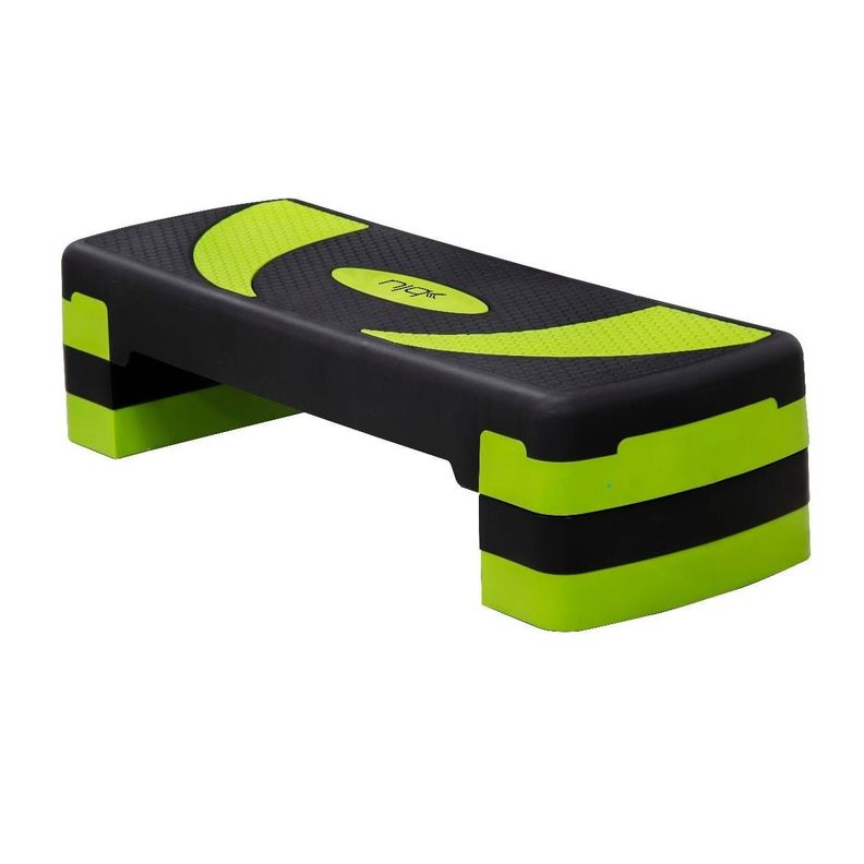 Step para Ejercicios Aeróbicos Fitness Blu Fit Negro/Verde-0