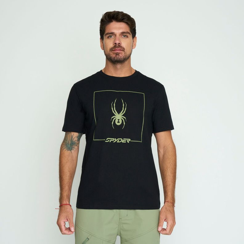 Polera Lifestyle Hombre Spyder Negro SYMTL02S24BK-0