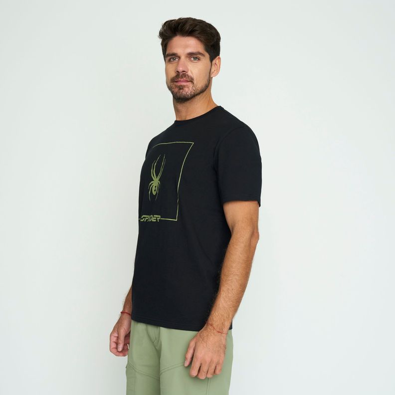 Polera Lifestyle Hombre Spyder Negro SYMTL02S24BK-1