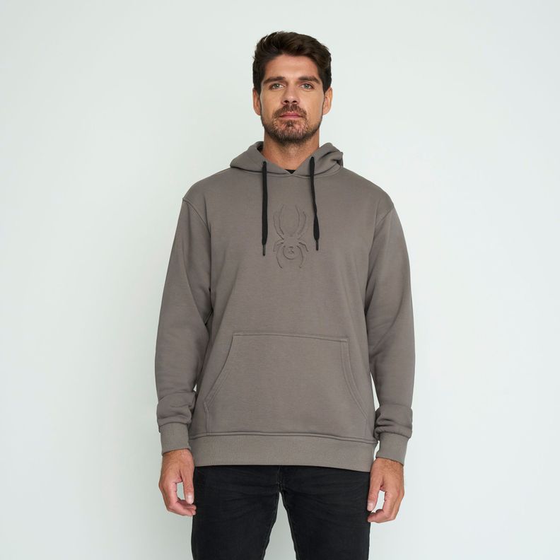 Polerón Hombre Spyder Light Hoodie Gris-0