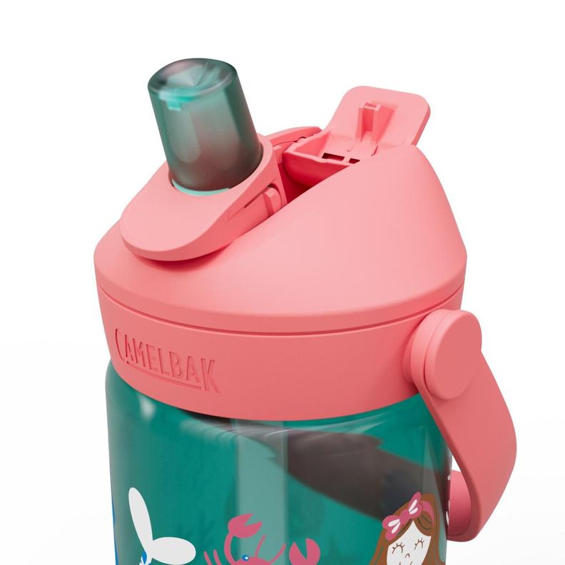 Botella Camelbak Niños Thrive Flip Straw 350 Ml Verde/Rosada-2