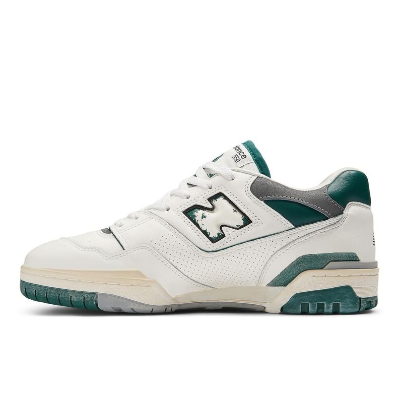 Zapatillas Urbanas Hombre New Balance 550 Blanca/Verde-1