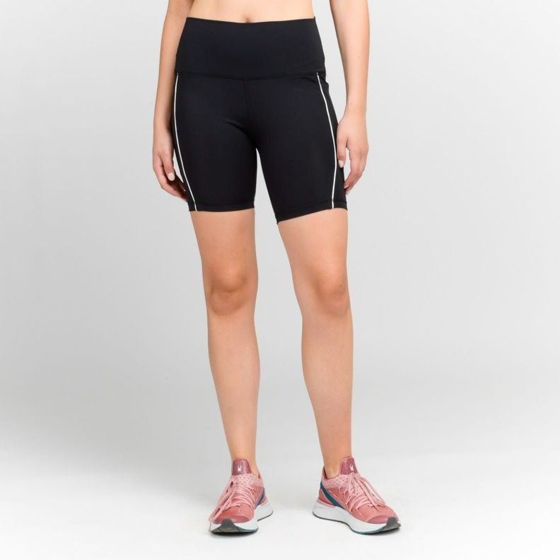 Calza Corta Entrenamiento Mujer Spyder Negra-0