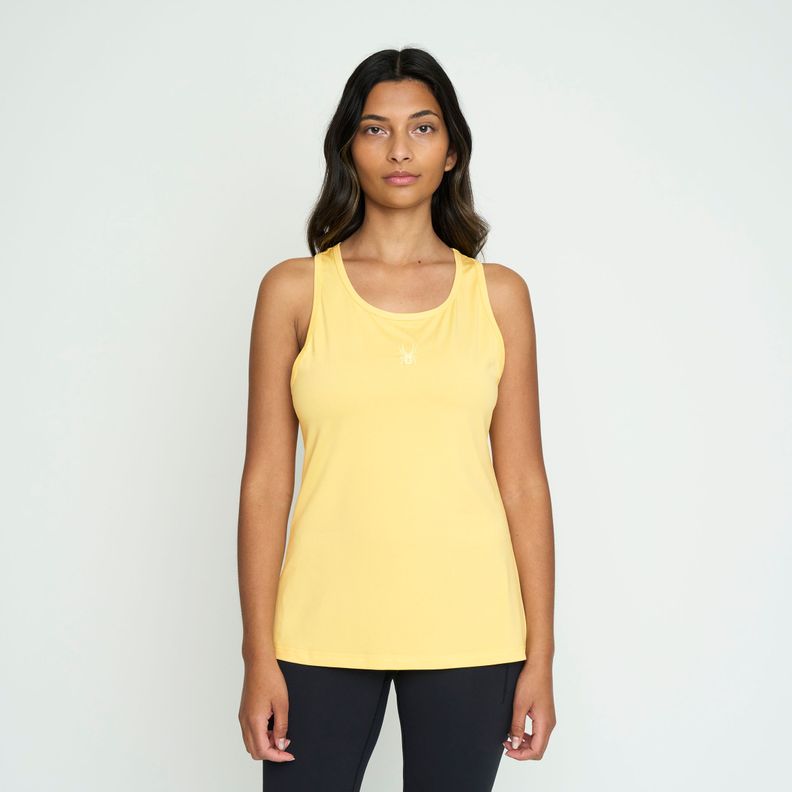Polera Entrenamiento Mujer Spyder Amarillo SYWTT01S24YL-0