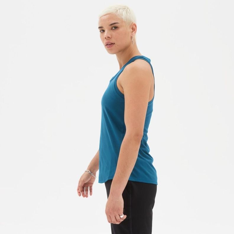 Polera Running Mujer New Balance Speed Jacquard Azul-1