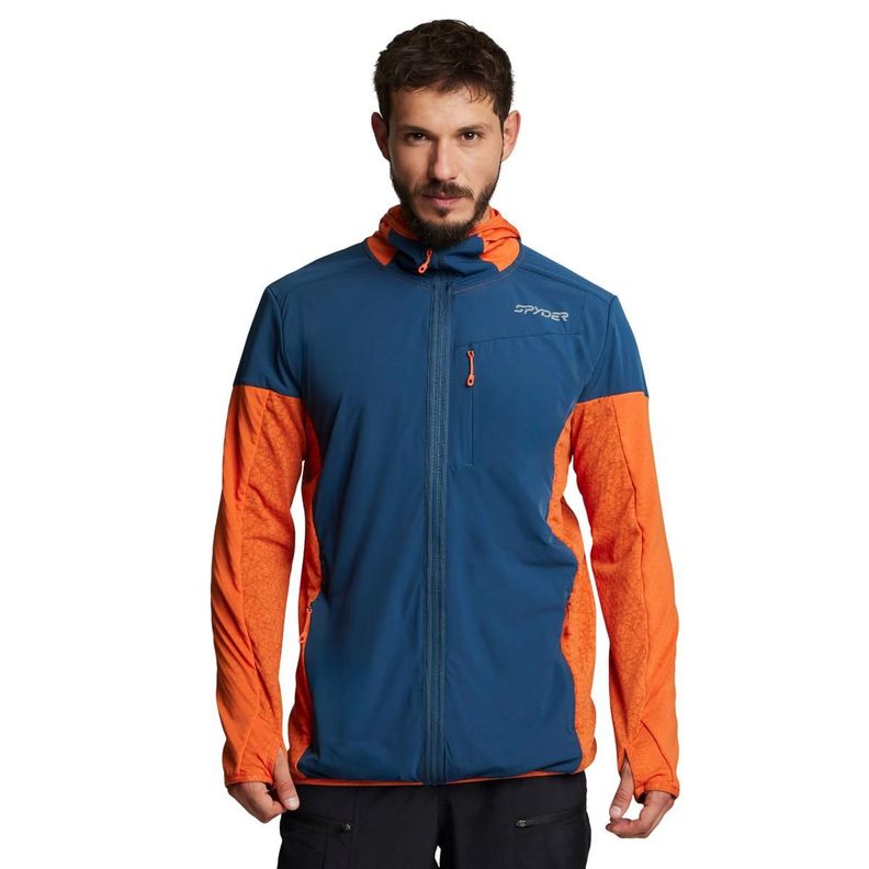 Polerón Hoodie Hombre Spyder Azul-0
