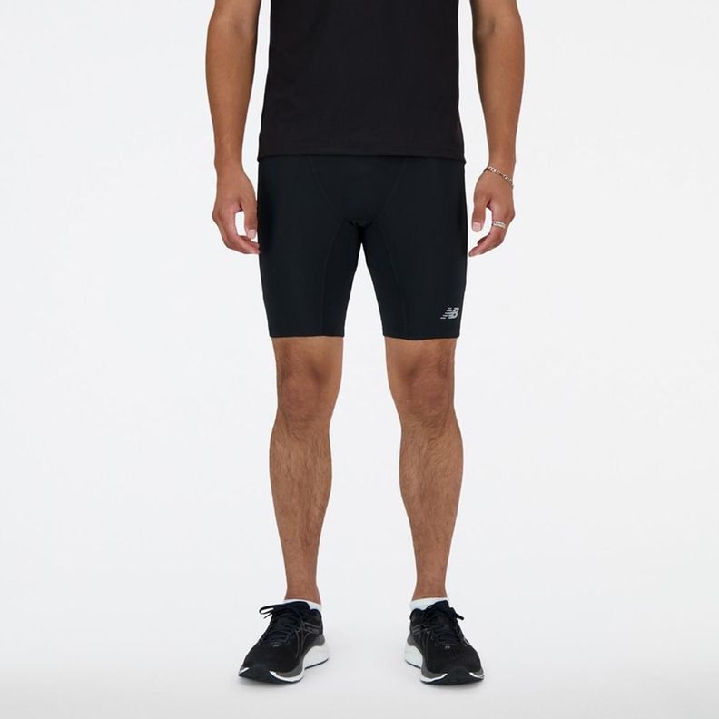 Calza Corta Running Hombre New Balance Sleek Dorp-in Negra-0
