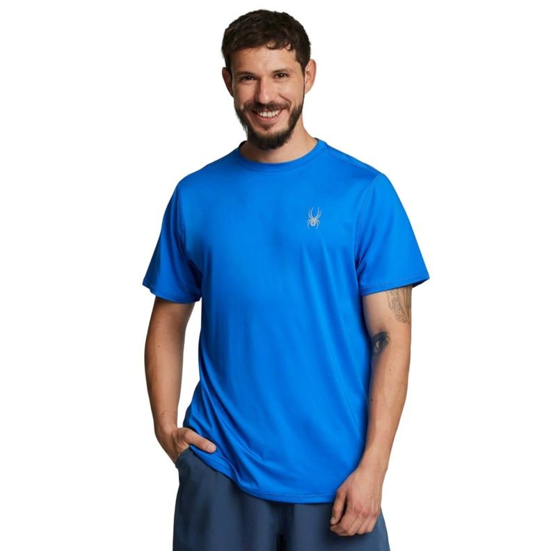 Polera Entrenamiento Hombre Spyder Sport Azul-0