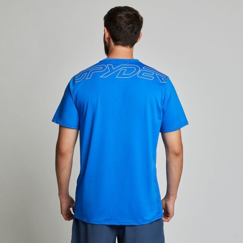 Polera Entrenamiento Hombre Spyder Sport Azul-1