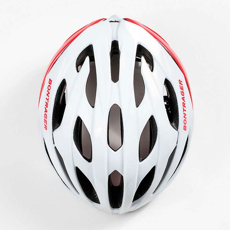 Casco Ciclismo Ruta Hombre Bontrager Starvos CPSC Blanc Rojo-3