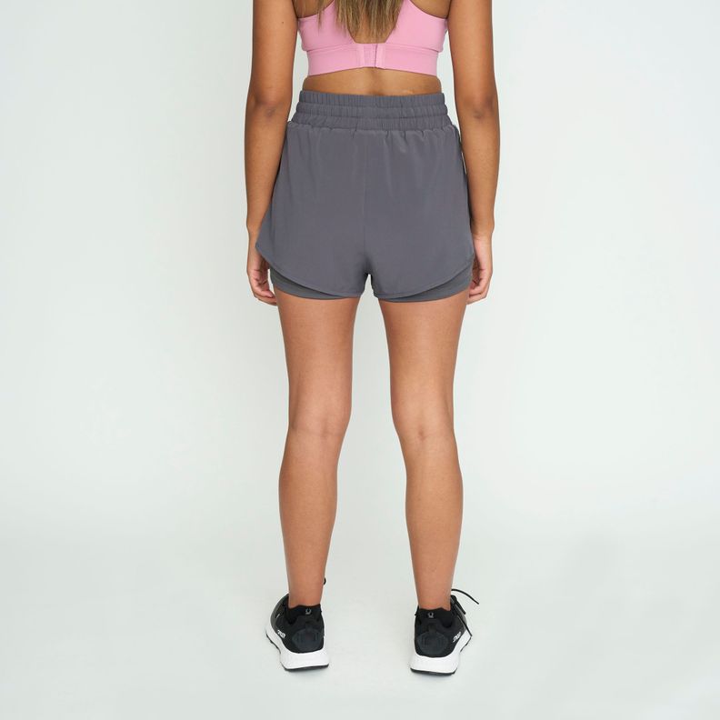 Short Entrenamiento Mujer Spyder Trainer Gris-2