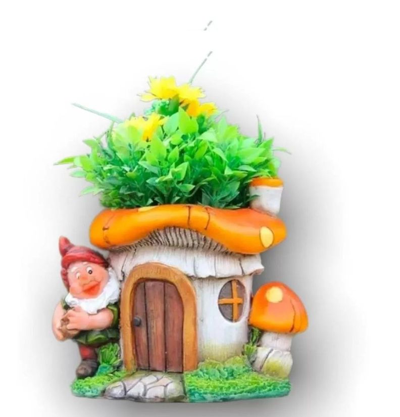 Figura Decorativa Enano Porta Macetero - S4142-1