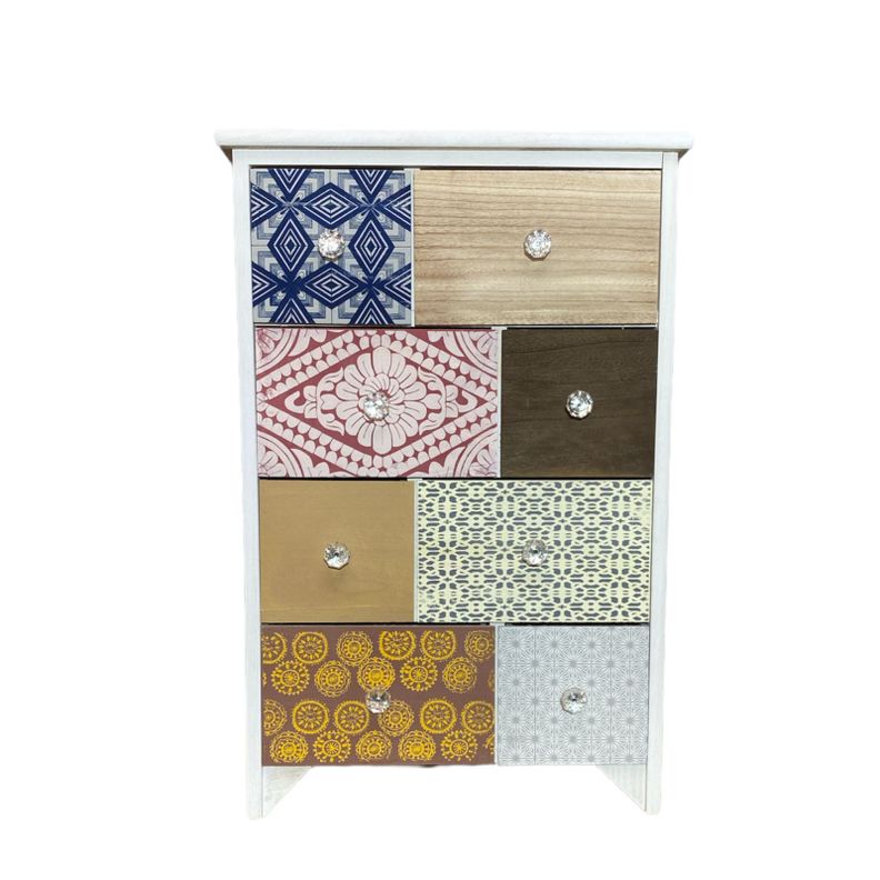 Mueble 8 Cajones. Estampado - S0304-0