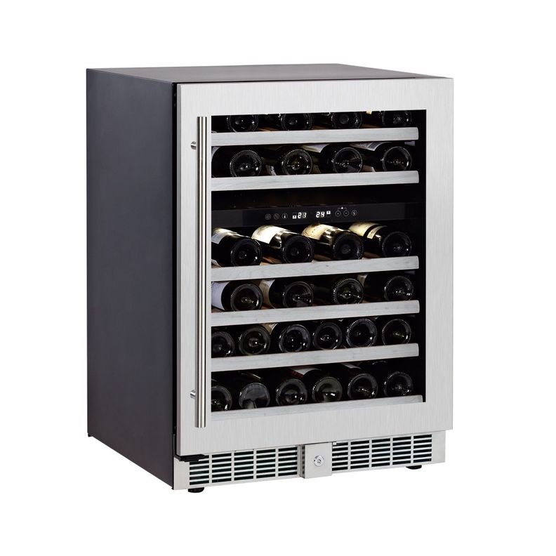 Cava de vinos premium; 2 zonas; 46 botellas; empotrable; climatizada-1
