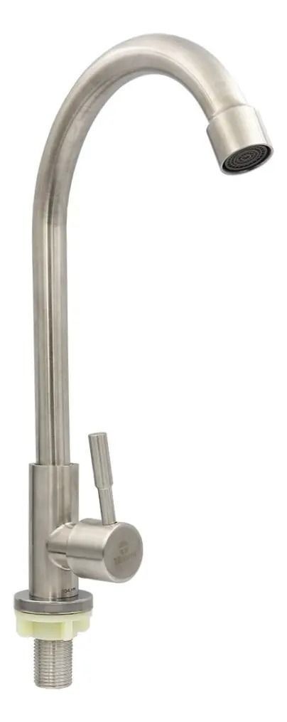 Llave Lavacopas Acero Inoxidable Acabado Cepillado