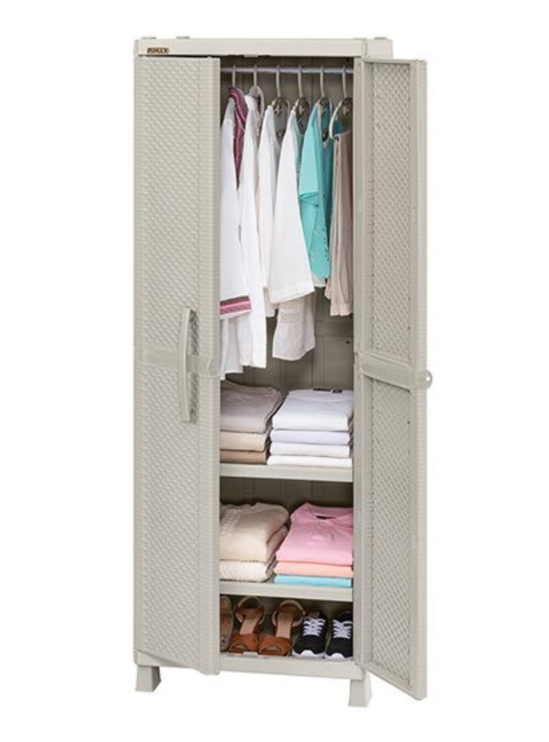 ARMARIO PARA ROPA RATTAN TAUPE-1