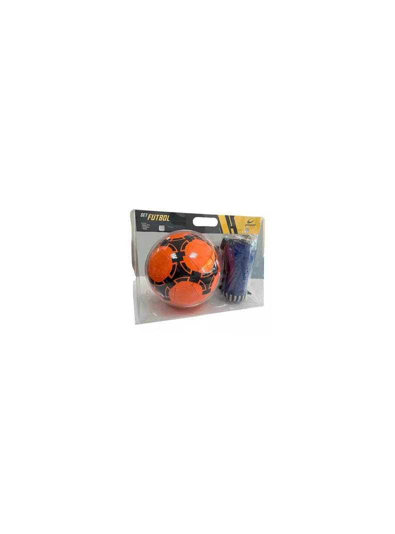 SET DE FUTBOL 3 EN 1 = BALÓN N 5 / MEDIAS S / CANILLERAS S-1