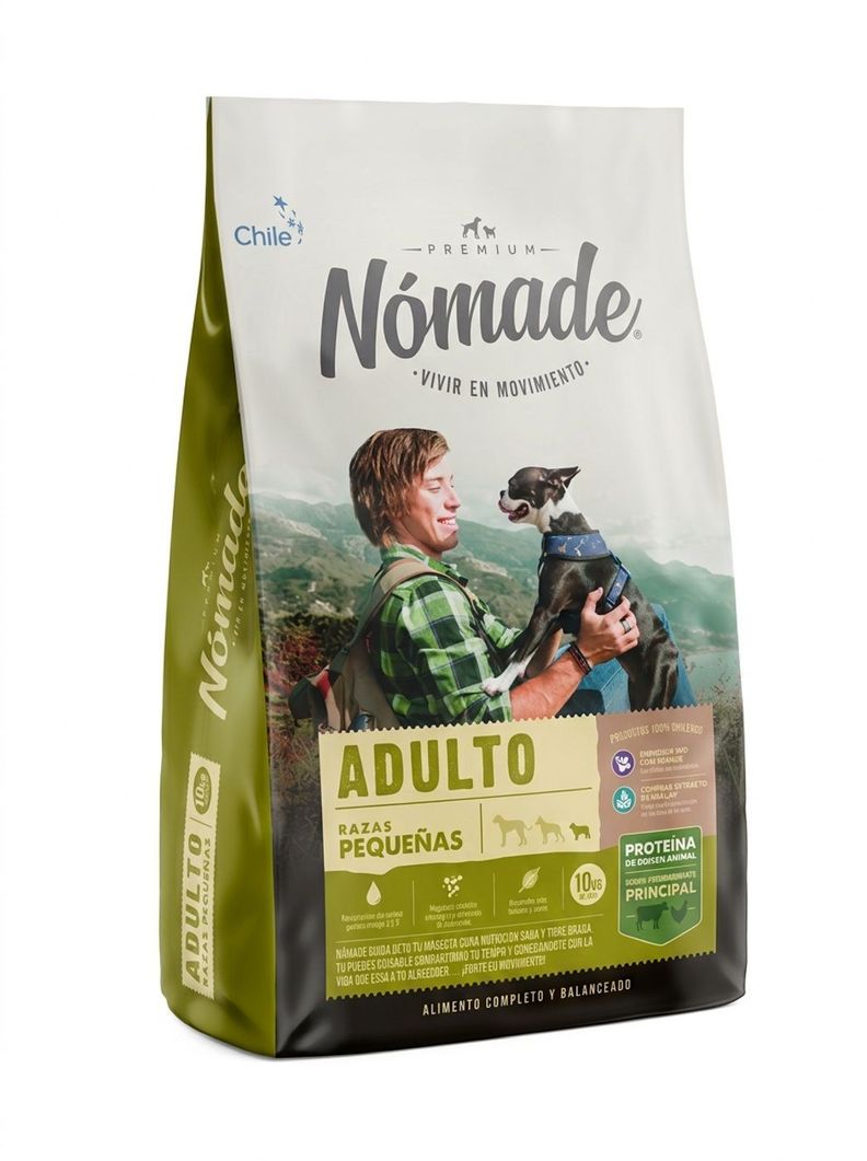 Alimento para perro Nómade Adulto Raza pequeña 10 Kg