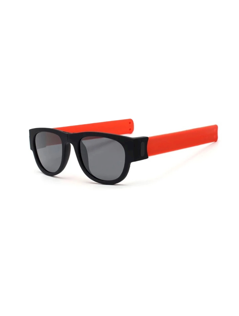 Gafas de Sol Plegables - Naranjo/Marco Negro-0