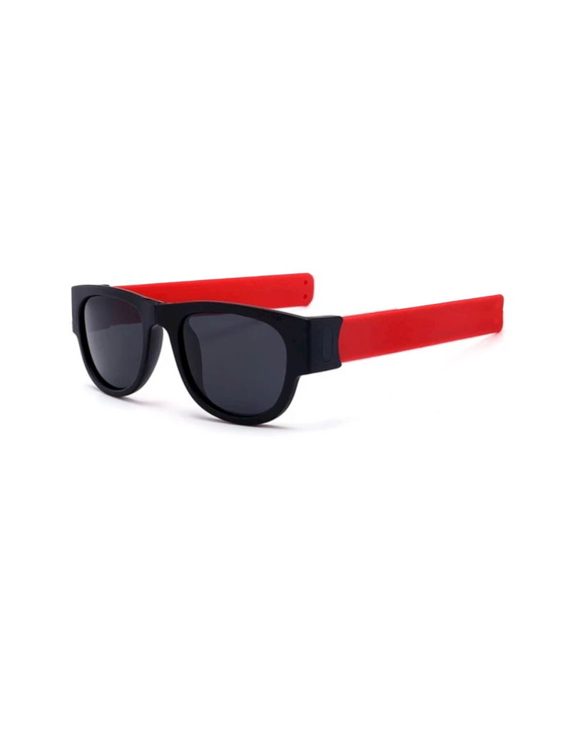 Gafas de Sol Plegables - Negro/Rojo-0