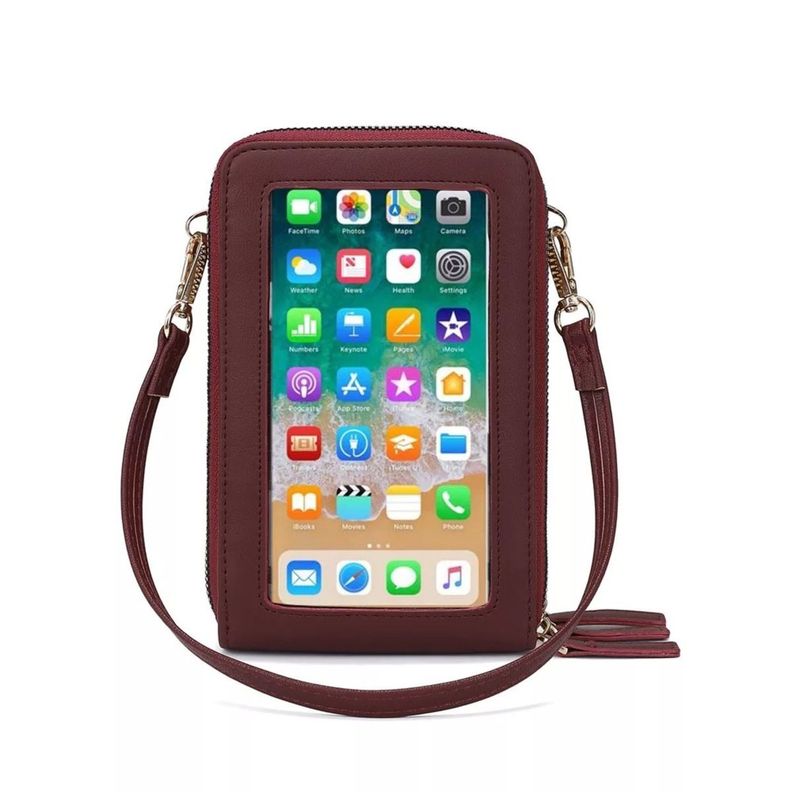 Bandolera Ideal para Celular - Burdeo-0