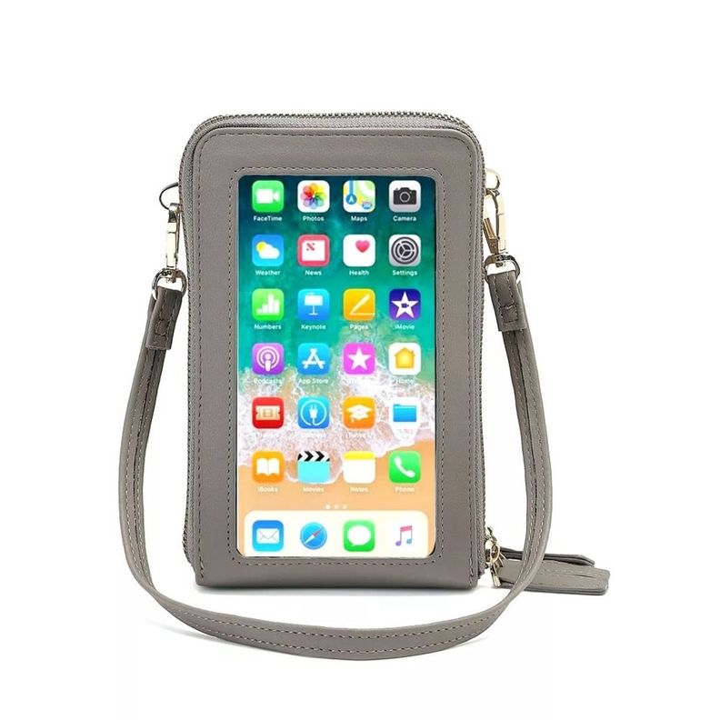 Bandolera Ideal para Celular - Gris-0