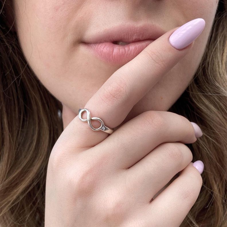 Anillo Infinito de Plata-1