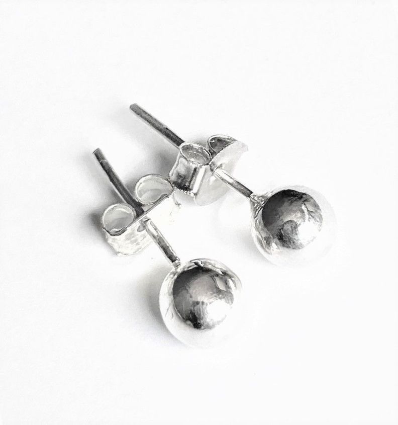 Aros Plata Esfera 8mm