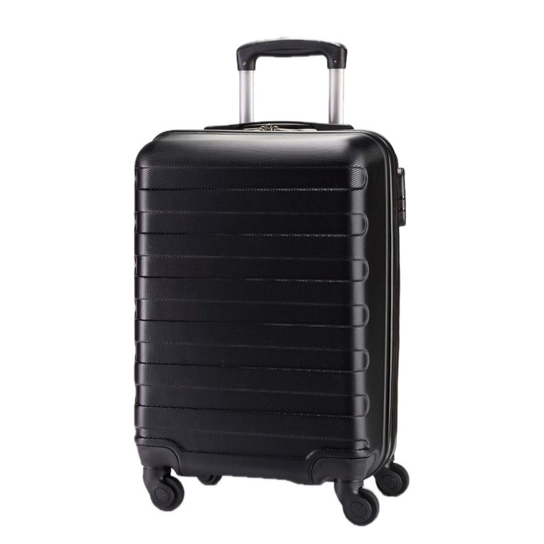Maleta de Viaje para Cabina Color Negro Rayas-1