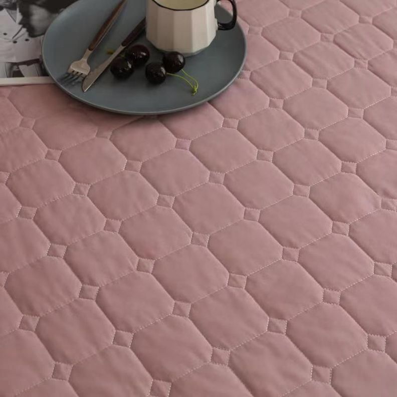 Cubrecama Quilt 2 Plazas Rosado Gris Reversible-1