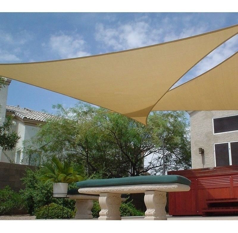 Toldo Vela Sombra Malla Anti Uv Triangular 350cmx350cmx350cm-1