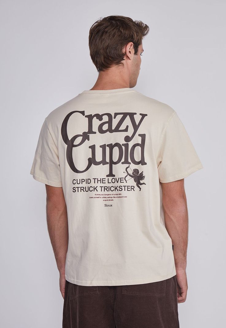 Polera Hombre Corazon Cupido Beige Sioux-1