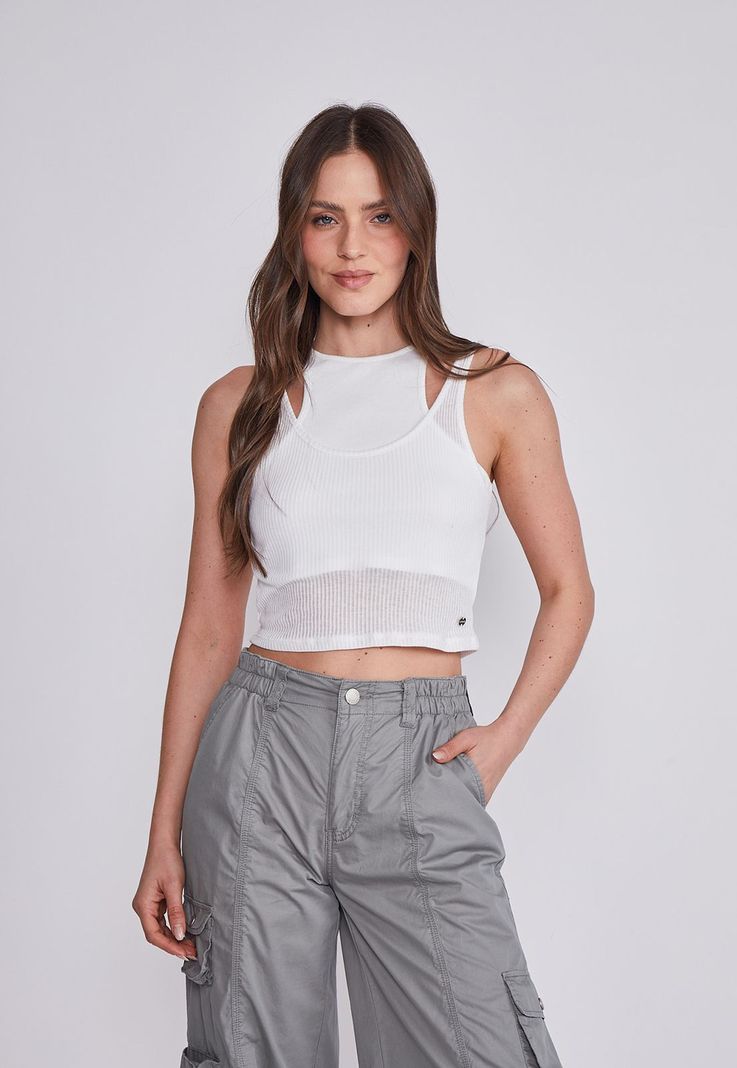 Peto Mujer Blanco Sobre Peto Sioux-0