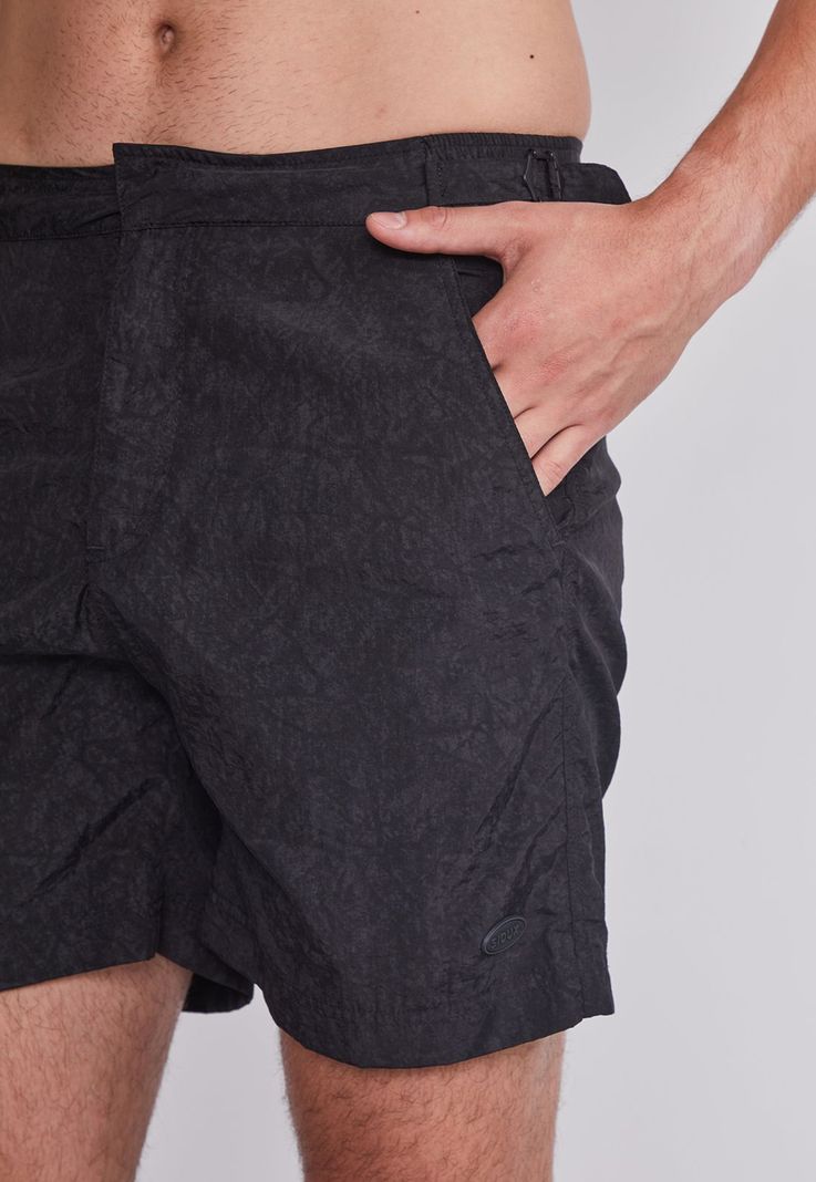 Traje De Baño Hombre Negro Velcro Hebillas Sioux-2