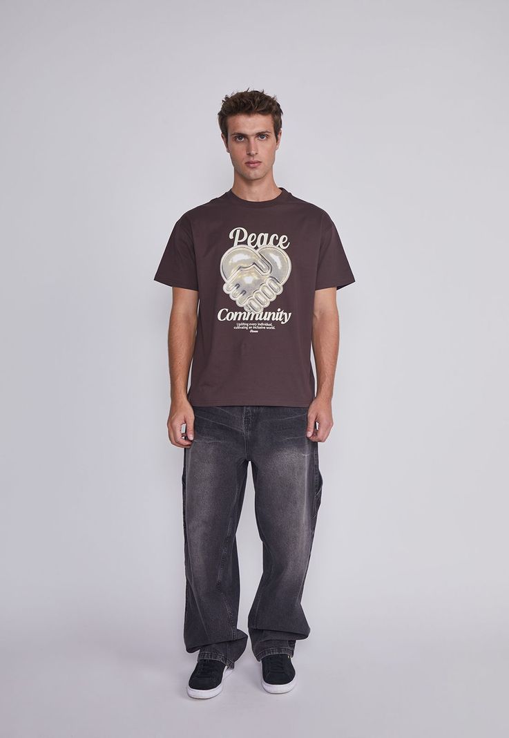 Polera Hombre Corazon Manos Cafe Sioux-4