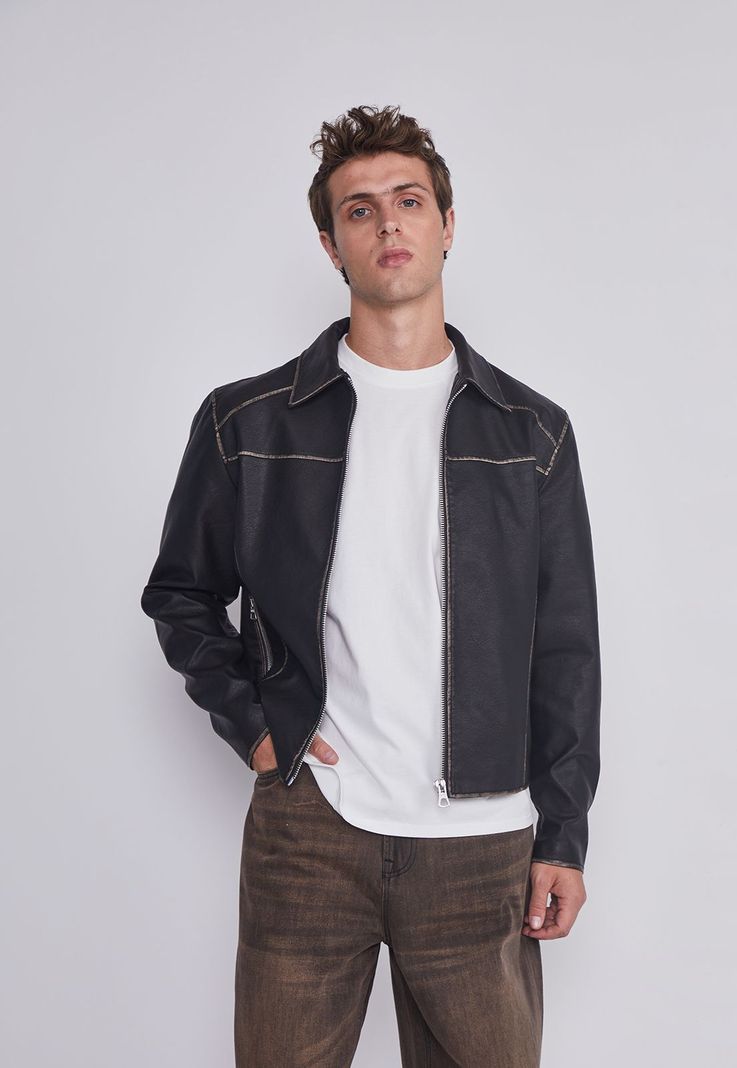 Chaqueta Hombre Motera Negro Sioux-0
