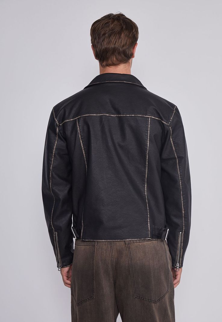 Chaqueta Hombre Motera Negro Sioux-4