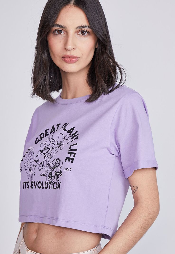 Polera Mujer Estampada Lila Sioux-1