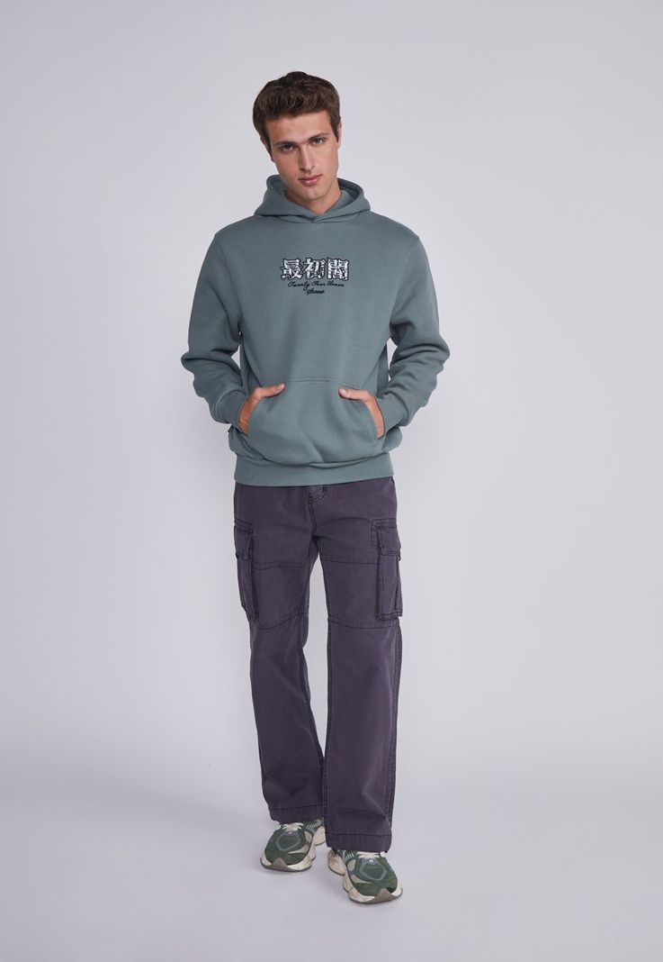 Poleron Hombre Oriental Verde Sioux-4