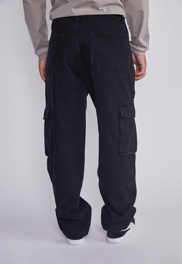 Jeans Hombre Cargo Regular Negro Sioux-2