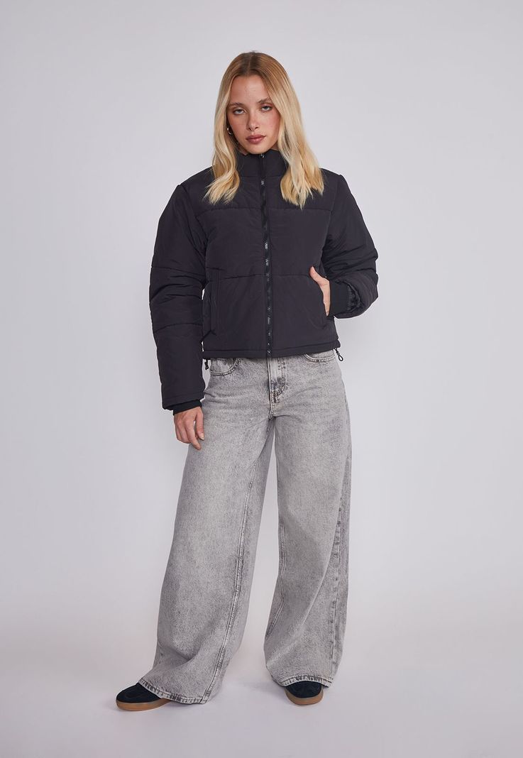 Parka Mujer Puffa Negro Sioux-4