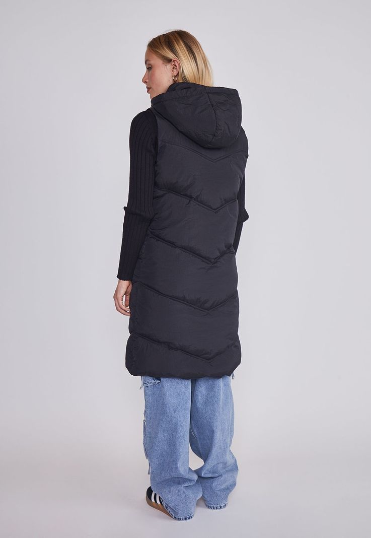 Parka Mujer Acolchada Negro Sioux-3