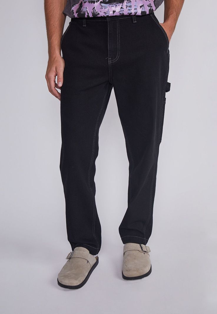 Jeans Hombre Carpintero Negro Sioux-0