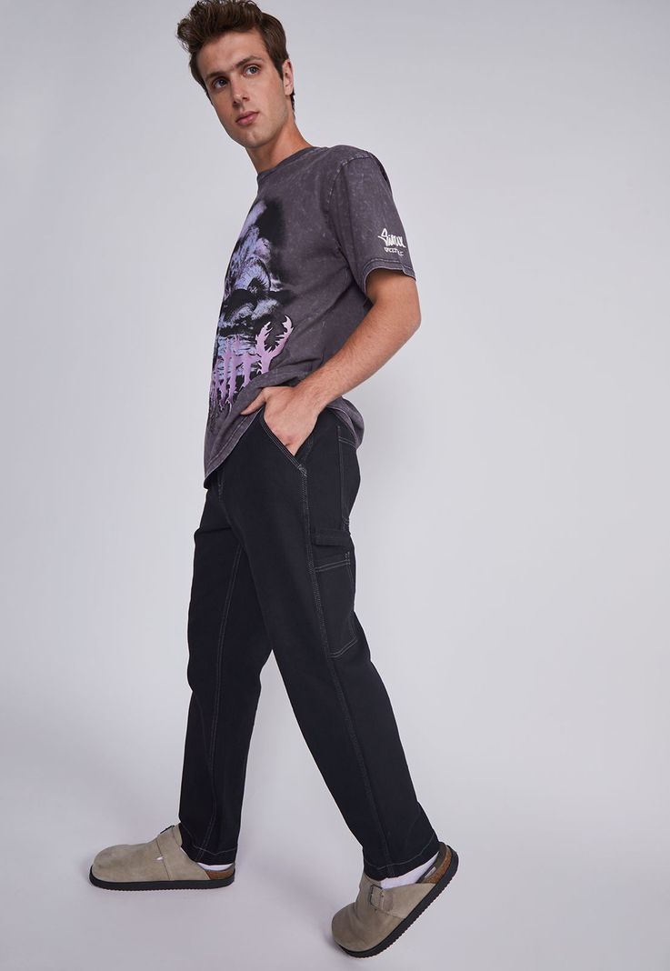 Jeans Hombre Carpintero Negro Sioux-2