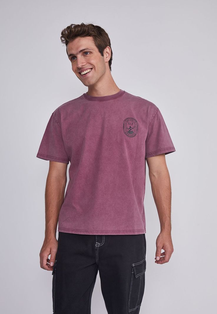 Polera Hombre Detroit Burdeo Sioux-0