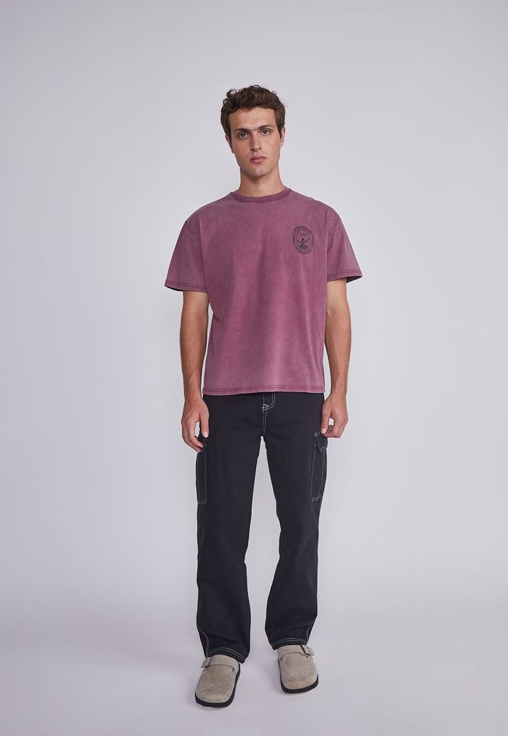 Polera Hombre Detroit Burdeo Sioux-4